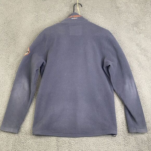 Helly Hansen Jacket Full-Zip Polartec Fleece Workwear Coat Medium Blue - Picture 11 of 11